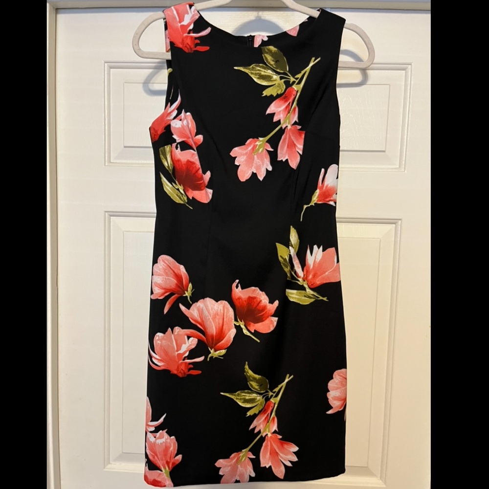 AGB BLACK floral Dress